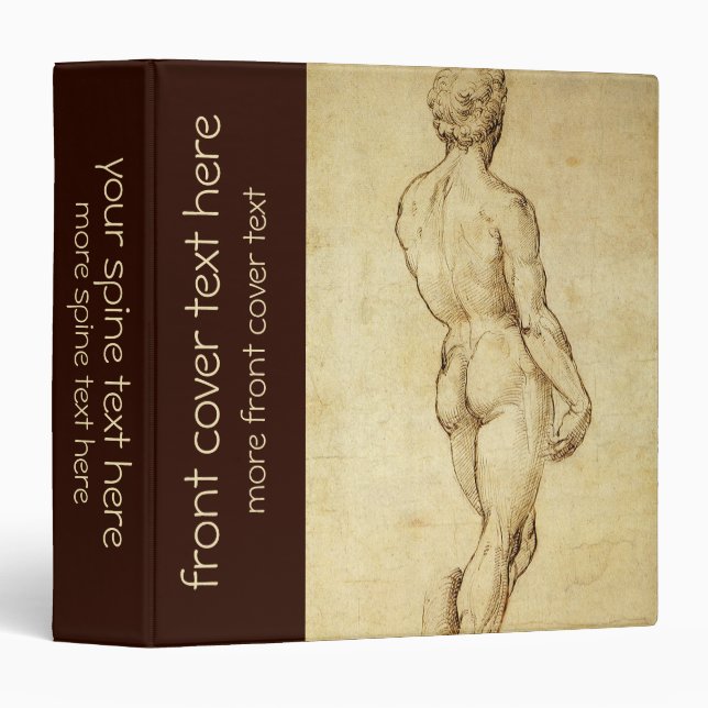 Study of Michelangelo's David Statue by Raphael Binder (Front/Spine)