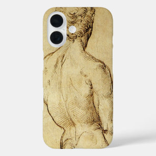 Study of Michelangelo's David Statue by Raphael iPhone 16 Case