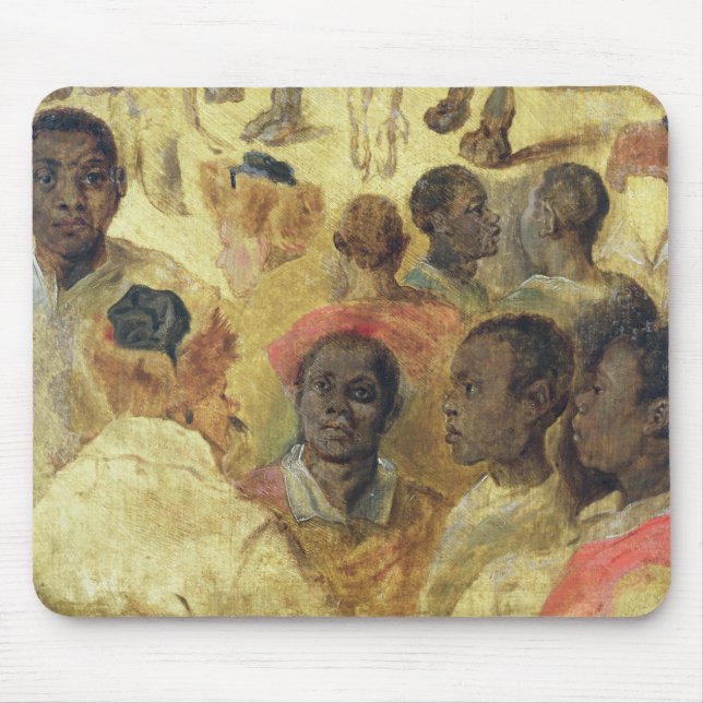 Study of Moorish Heads Mouse Pad (Front)