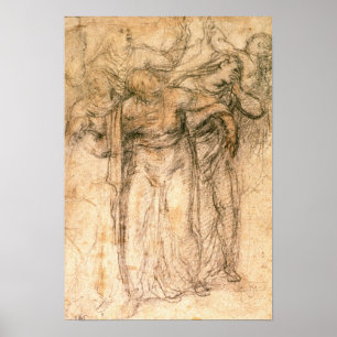 Study of Mourning Women Poster