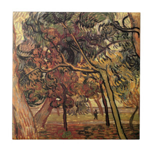 Study of Pine Trees by Vincent van Gogh Tile