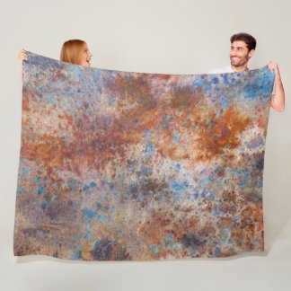 Study of Rust Watercolor Print Fleece Blanket