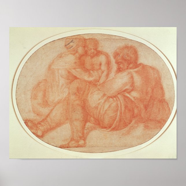 Study of the Holy Family Poster (Front)