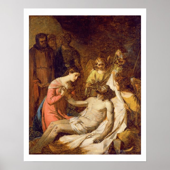 Study of the Lamentation on the Dead Christ (oil o Poster (Front)
