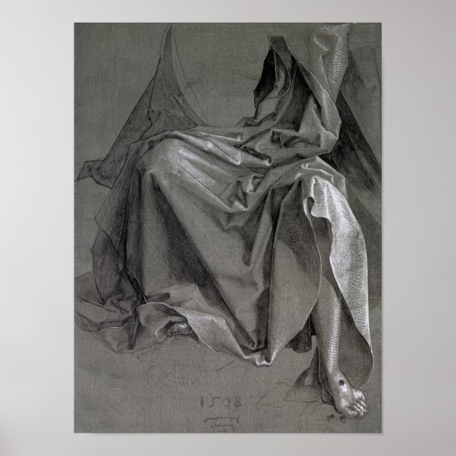 Study of the robes of Christ, 1508 Poster (Front)