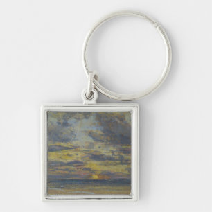 Study of the Sky with Setting Sun, c.1862-70 Keychain