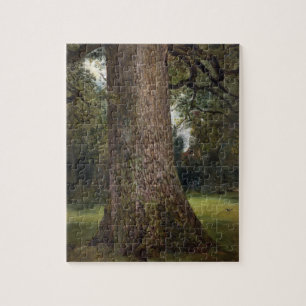 Study of the Trunk of an Elm Tree, c.1821 (oil on Jigsaw Puzzle