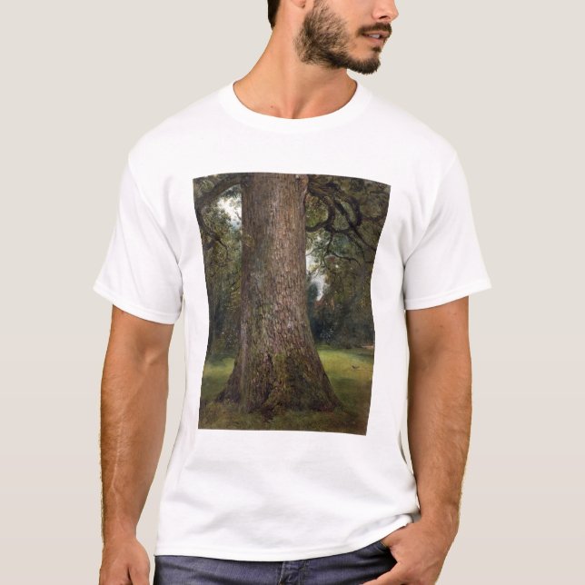 Study of the Trunk of an Elm Tree, c.1821 (oil on T-Shirt (Front)