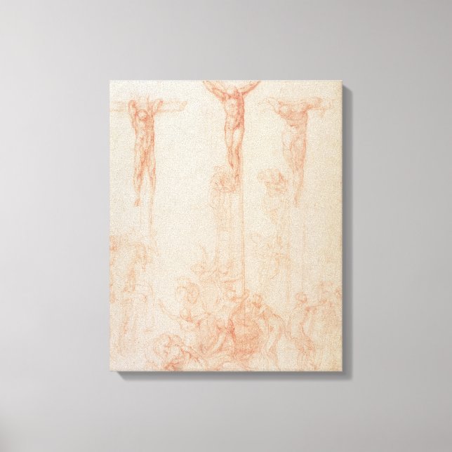 Study of Three Crosses Canvas Print (Front)