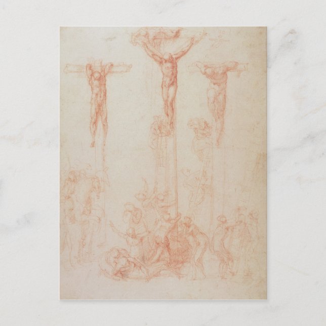 Study of Three Crosses Postcard (Front)