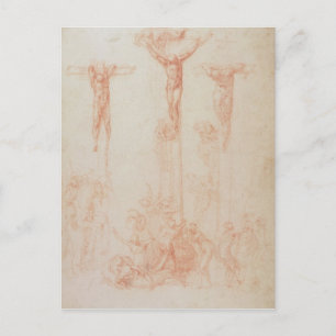 Study of Three Crosses Postcard