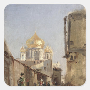 Study of Tobolsk, 1842 Square Sticker