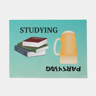 Study Or Party Dorm Doormat