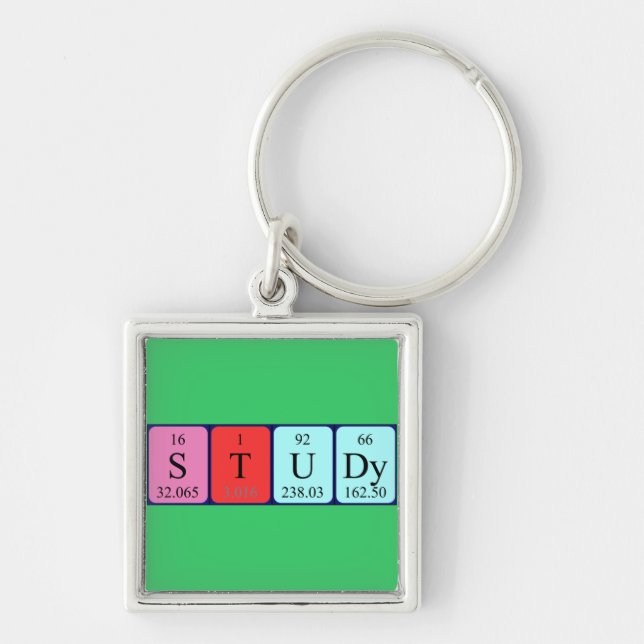 Study periodic table keyring (Front)