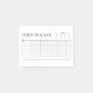 Study Tracker   Month   31 Days   Topic   Progress Post-it Notes