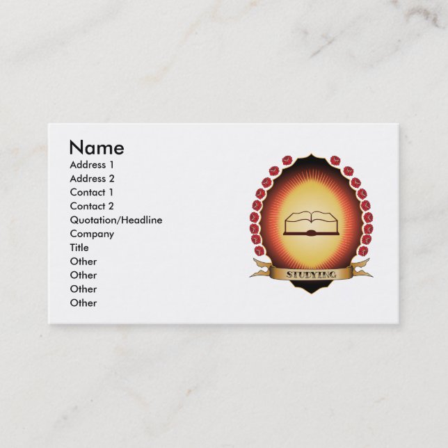 Studying Mandorla Business Card (Front)