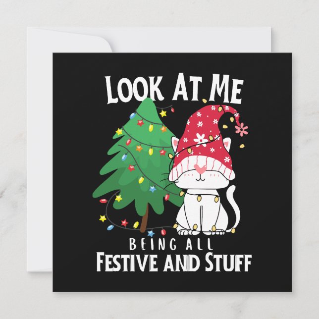  Stuff Funny Christmas Cat (Front)