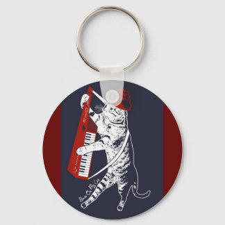 stuff on my cat - keytar keychain