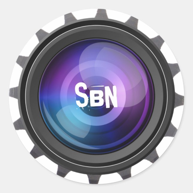 StuffByNick round logo color Classic Round Sticker (Front)