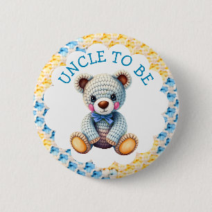 Stuffed Animals    Uncle to Be Baby Shower 2 Inch Round Button