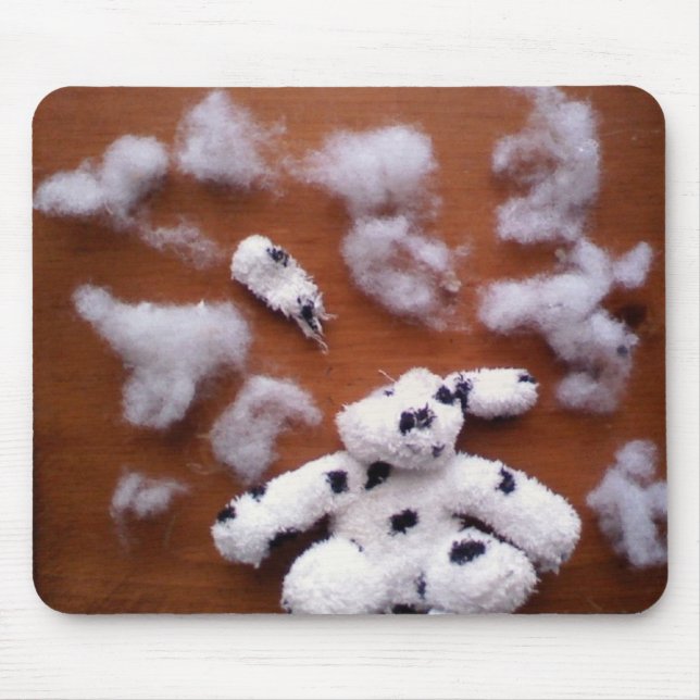 Stuffed dog brains mouse pad (Front)