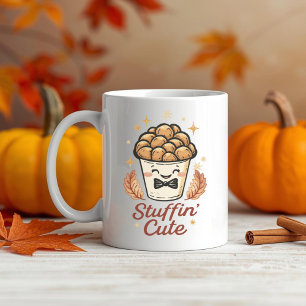 Stuffin’ Cute - Funny Thanksgiving Stuffing Pun Coffee Mug