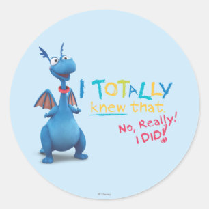 Stuffy - I Totally Knew that Classic Round Sticker