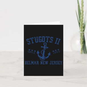 Stugots Belmar Nj Rope Retro Sarcastic Funny Boati Card