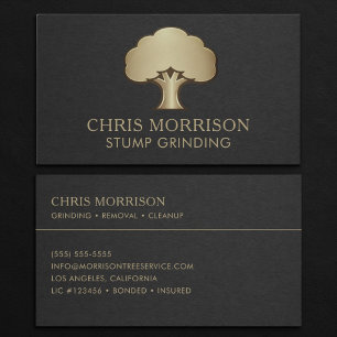 Stump Grinding Business Card