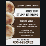 Stump Grinding  Flyer<br><div class="desc">Stump Grinding Business Flyer. Stump Watercolor Design background. Bold Fonts. Just change the text to meet your needs.</div>