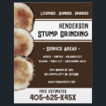 Stump Grinding Flyer<br><div class="desc">Stump Grinding Business Flyer. Stump Watercolor Design background. Bold Fonts. Just change the text to meet your needs.</div>