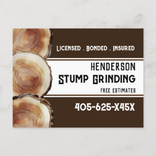Stump Grinding  Postcard