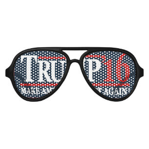Stumping for Trump Sunglasses! Trump 2016 Aviator Sunglasses