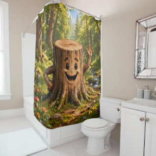 Stumpy the friendly tree stump, enchanted forest s
