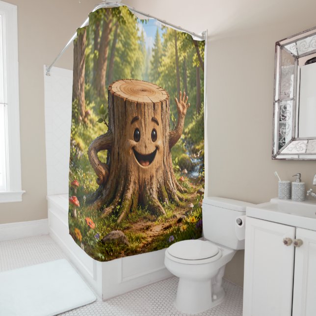 Stumpy the friendly tree stump, enchanted forest s (In Situ)