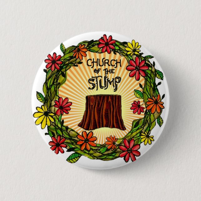 Stumpy too! 2 inch round button (Front)