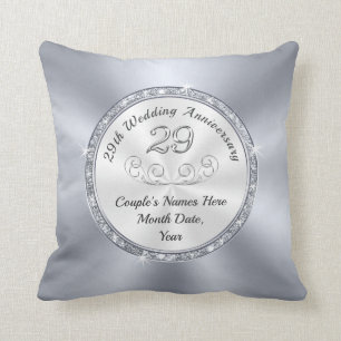 Stunning 29th Anniversary Gift Ideas for Her Throw Pillow