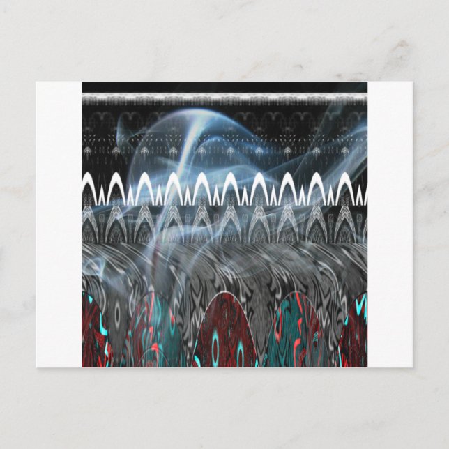 Stunning Abstract Art Print Postcard (Front)