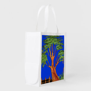 Stunning African Lovely Nice Day Reusable Grocery Bag