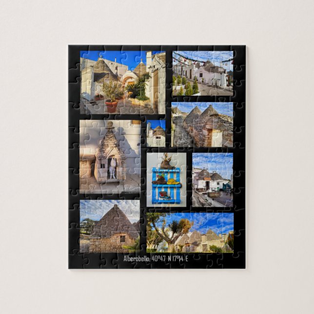 Stunning Alberobello, collage 110 pieces Jigsaw Puzzle (Vertical)