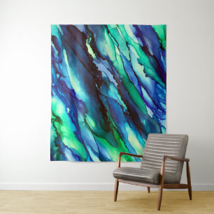 Stunning Alcohol Ink Painting  Tapestry