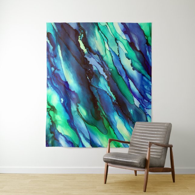 Stunning Alcohol Ink Painting  Tapestry (In Situ)