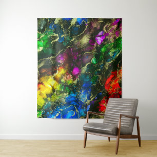 Stunning Alcohol Ink Painting Tapestry