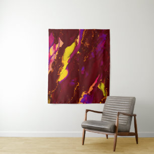 Stunning Alcohol Ink Painting  Tapestry