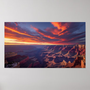 Stunning and Uplifting Poster of the Grand Canyon