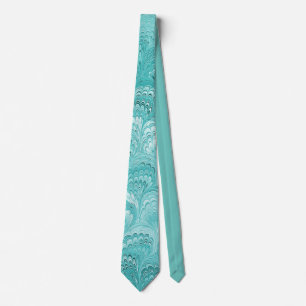 Stunning Antique Marbled Paper Tie