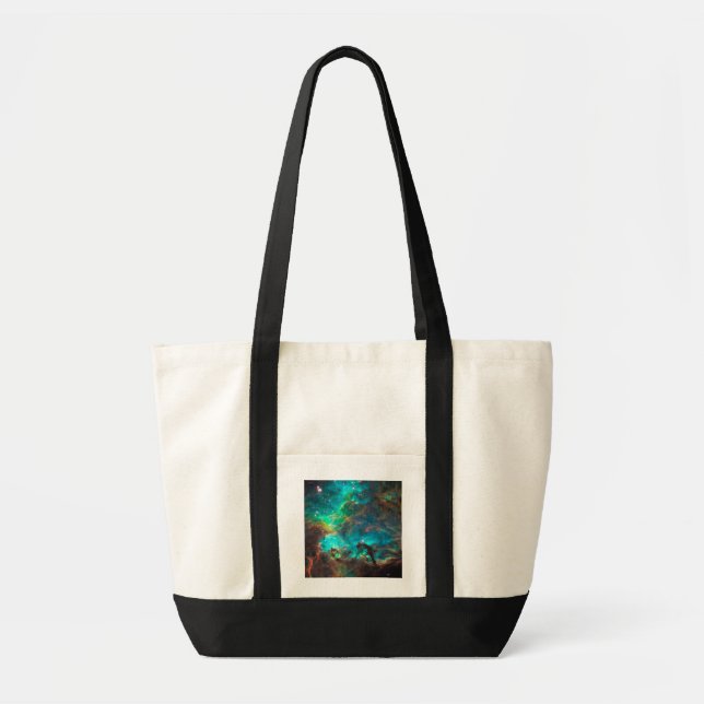 Stunning Aqua Star Cluster Tote Bag (Front)