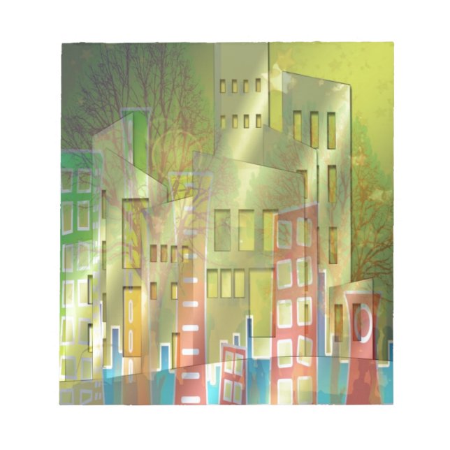 Stunning architecture cityscape art accessories notepad (Front)