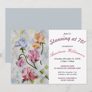 STUNNING AT 'your age' PARTY INVITATION