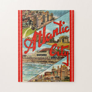 Stunning Atlantic City Postcard Jigsaw Puzzle